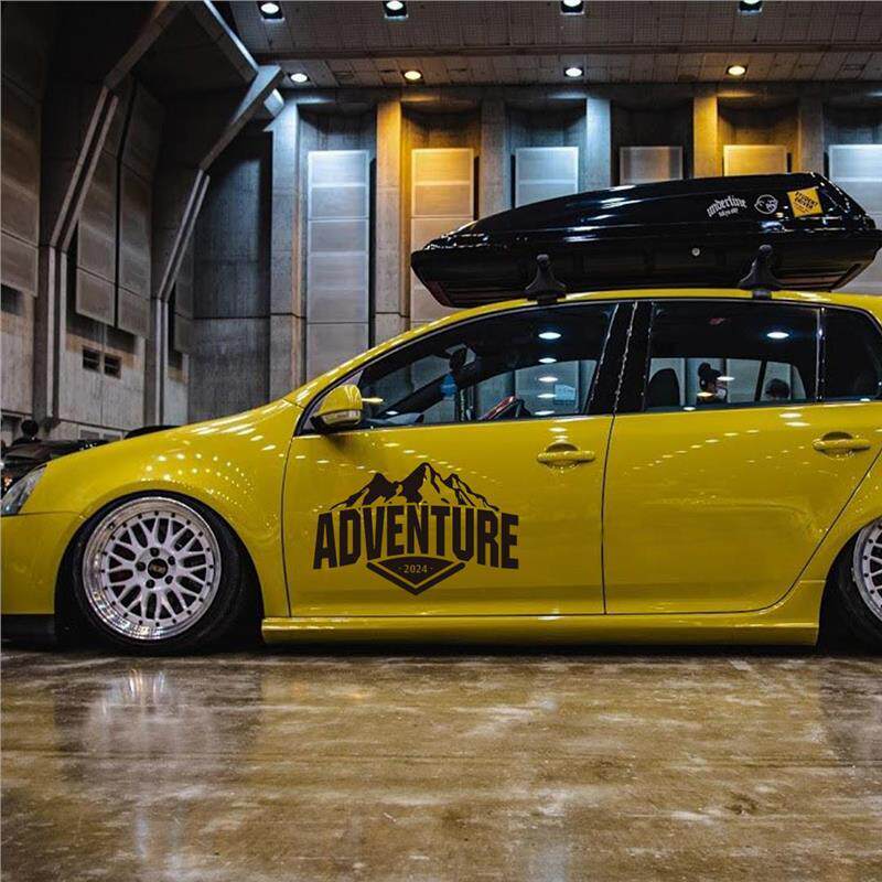 冒险雪山ADVENTURE皮卡越野SUV车门装饰玻璃户外汽车贴纸电动摩托