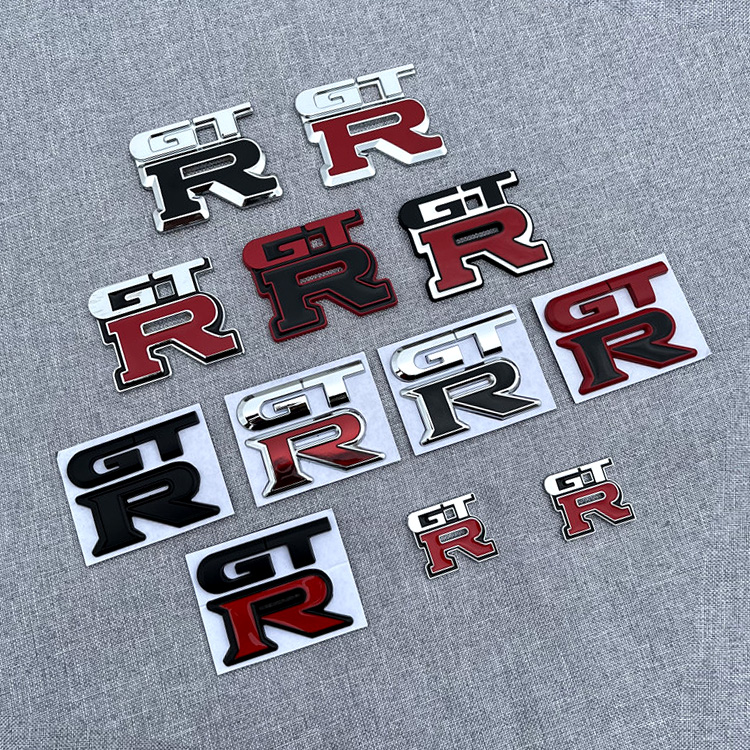 个性立体gtr车贴叶子板侧金属