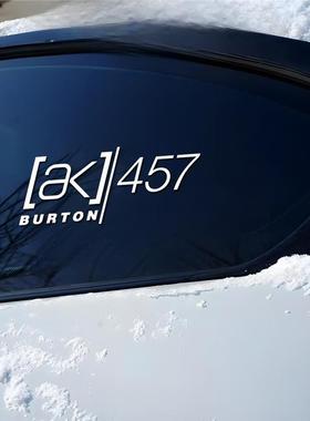 AK457雪山滑雪板创意汽车电动摩托车车身贴车窗贴三角窗装饰贴纸