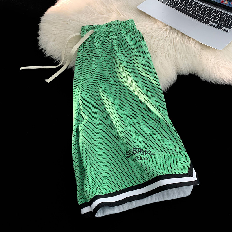 清仓捡漏专柜撤回休闲冰丝短裤男夏季宽松透气五分宽松运动沙滩裤