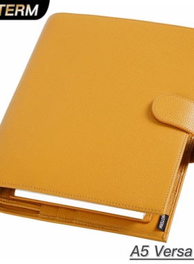 Moterm Versa A5活页手帐定活两用本 荔枝纹头层牛皮本中本记事本
