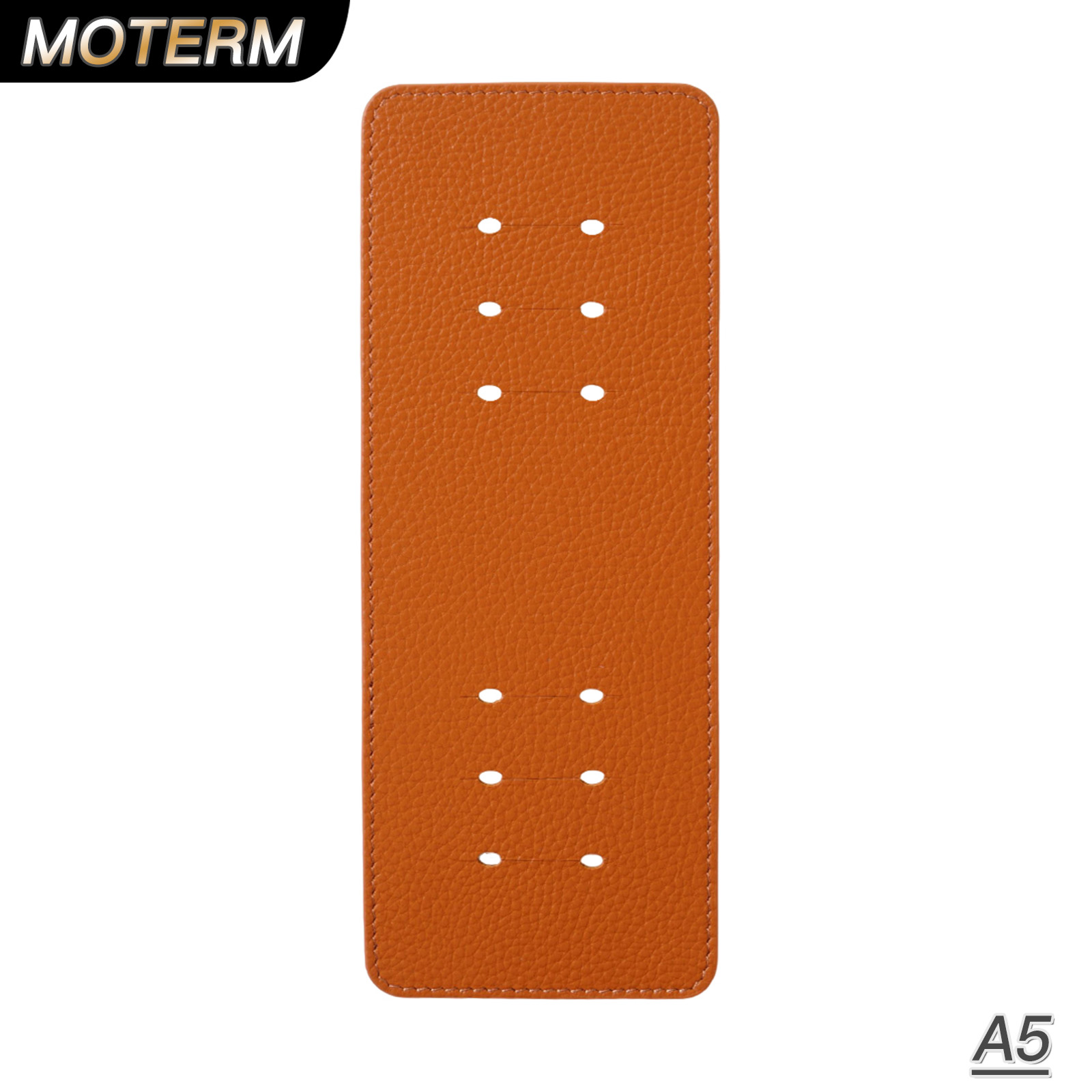 A5尺寸牛皮双面荔枝纹防环印垫