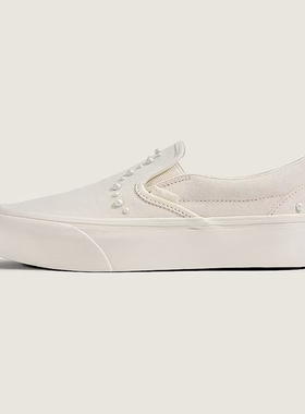 Vans Slip on松糕厚底珍珠一脚蹬增高男女鞋休闲板鞋VN000EA9CCZ