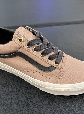 VANS Old Skool低帮灰褐色星星孔复古男女鞋帆布鞋VN000D6WTUP