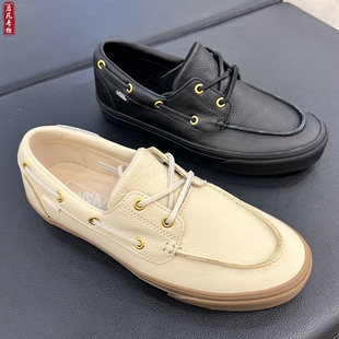 VN000Z11TAN BOAT低帮皮质男女休闲板鞋 VN000Z11CJK EYELET VANS