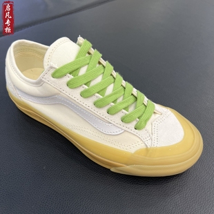 136米白色生胶底男女低帮板鞋 Skool VN000SHMDWN Old VANS范斯LX
