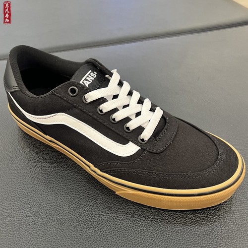 VANS范斯Brooklyn LS黑色生胶底男女款低帮休闲板鞋VN000D7QB9M