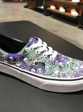 启凡VANS ERA紫绿骷髅腰果花低帮男女鞋帆布鞋板鞋VN0A54F14FM/FK