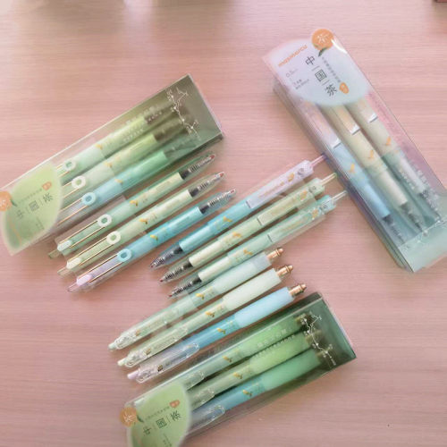 晨光按动中性笔大容量学生刷题笔