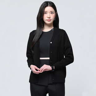 新款美容医院护士毛衣V领开衫护理服美容美甲师工作服前台外套女