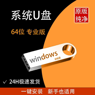 一键安装 系统u盘专业原版 纯净7旗舰windows11pe启动 win10电脑重装