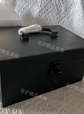 专柜赠品y*l杨树林高定红丝绒大号手提化妆箱首饰盒26*13*18cm
