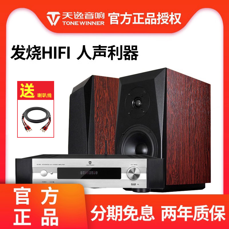 Winner/天逸童笛S2音箱发烧无源HIFI书架箱高保真搭配AD-66D功放