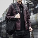 秋冬加绒加厚pu皮夹克男士2025新款机车骑行防风皮外套JRPY04P75，男装夹克，星座1217-2