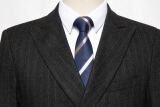 2021新款男士修身西服套装条纹休闲韩版双排扣西装二件套1925P175，男装西服套装，星座1217-2
