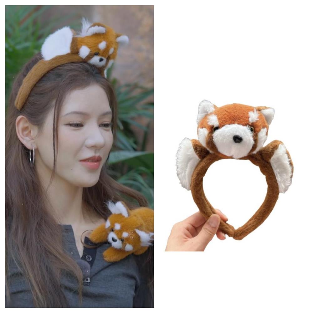 我家那闺女张予曦同款可爱小熊猫发箍2025新款时尚同款百搭高级感