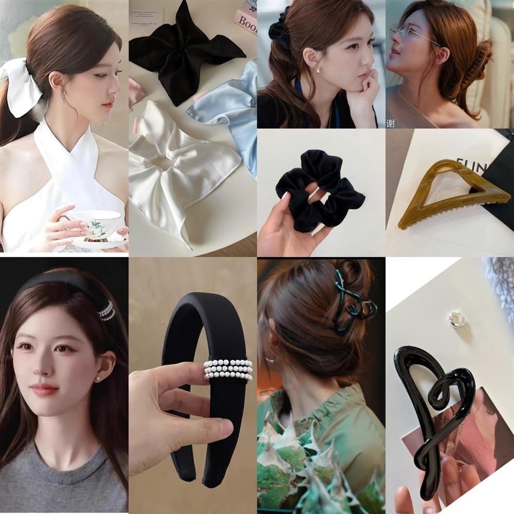 许我耀眼赵露思许妍同款抓夹女扎马尾2025新款时尚同款百搭高级感