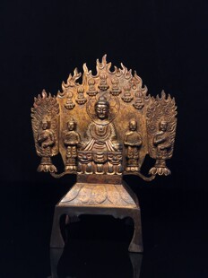 精工纯铜北魏佛像中式复古工艺精美包浆厚重雅居茶社佛堂实用收藏