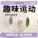 卡诺仓鼠跑轮超静音跑球滚轮运动支架金丝熊用品跑步专用滚球玩具