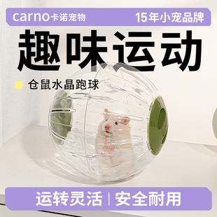 卡诺仓鼠跑轮超静音跑球滚轮运动支架金丝熊用品跑步专用滚球玩具