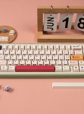 C64 R2侧刻键帽复古PBT热升华原厂高度适配Wooting等无线机械键盘