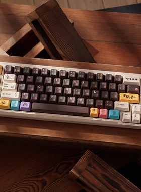 下午茶大全套机械键盘键帽152键PBT五面热升华甜甜圈樱桃原厂高度