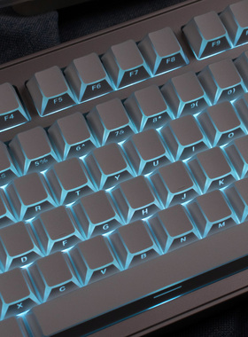 白/黑色折影3.0棱角透光侧刻键盘键帽客制化磁轴PBT双色注塑原厂