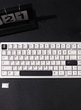 苹果风极简白148键大全套加厚PBT热升华原厂高度适配61/75/87/98