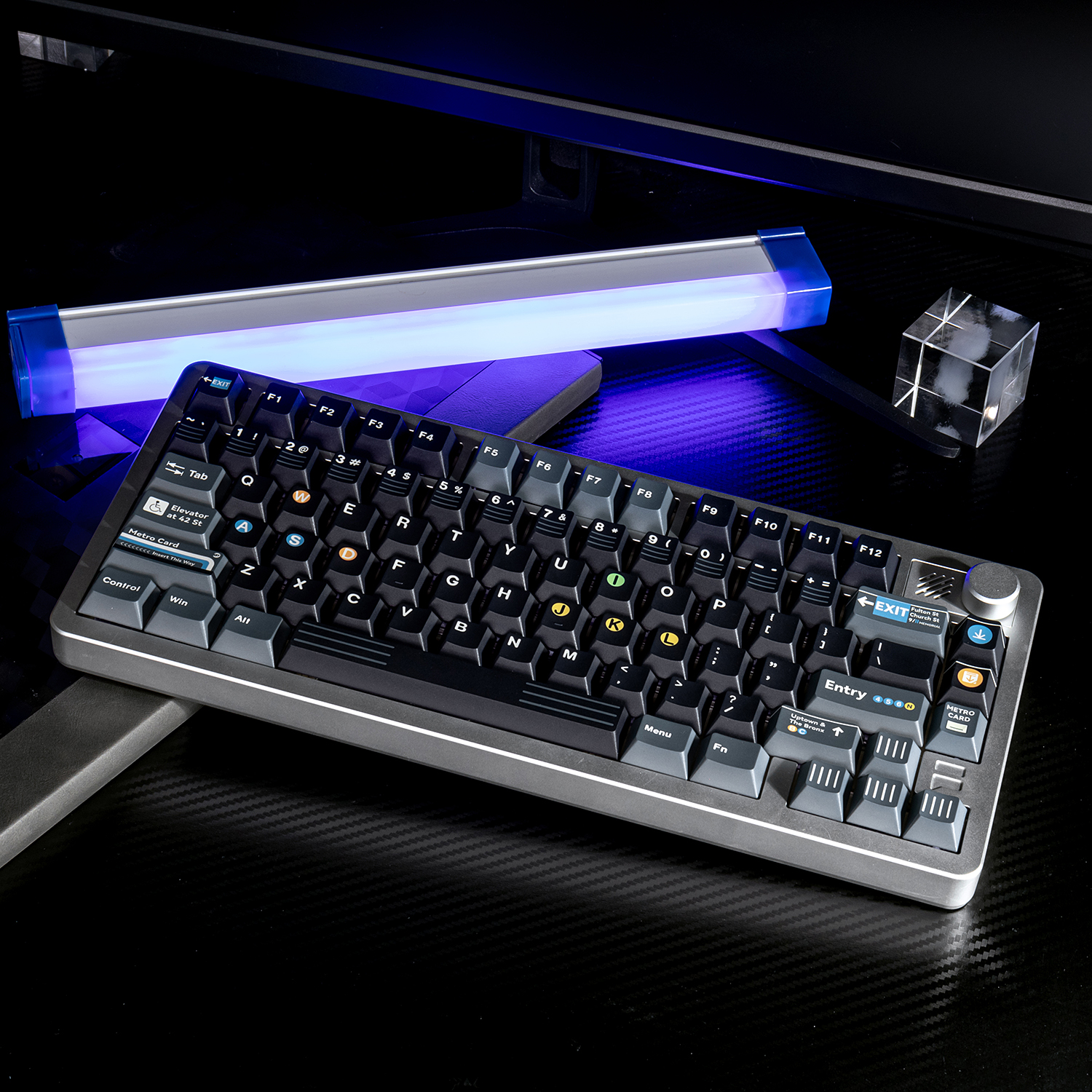 原厂纽约地铁键帽PBT热升华黑色