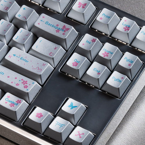 春和景明黑/银键帽金属质感磨砂