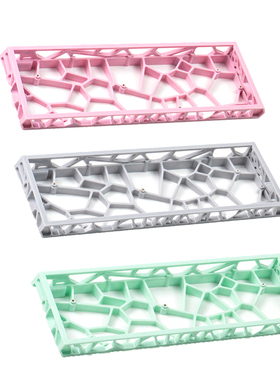 客制化键盘RT60镂空PC外壳灰/粉/绿色适配gh60磁轴wooting/RAKKA