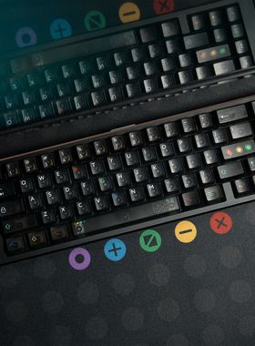 黑灯五面雾透机械键盘键帽UV打印原厂适配磁轴wooting/美加狮等