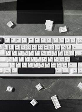 风云黑白日文键帽PBT热升华147键原厂高度适配ATK等无线机械键盘