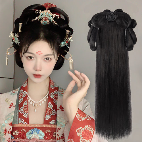 丝慕汉服假发一体式古风发髻