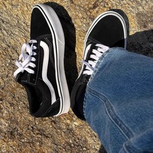 经典款Old Skool板鞋男女款高低帮黑色板鞋情侣鞋男女休闲帆布鞋