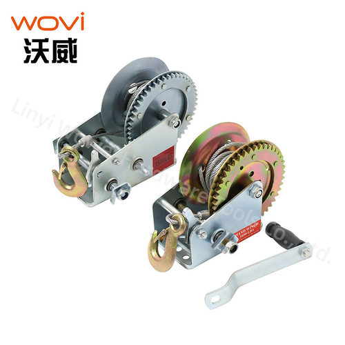 跨境专供手摇绞盘钢丝绳专用绞车家用小型升降机游艇船用手动工具