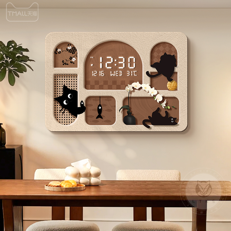 复古电表箱高级感中古风装饰画