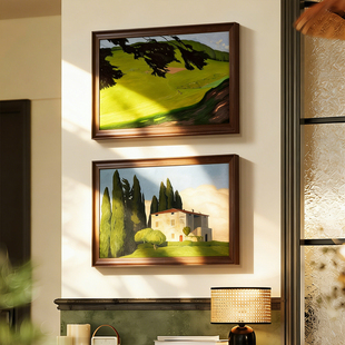 高级感法式中古风卧室装饰画2026新款玄关斗柜挂画客厅背景墙壁画