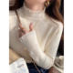 木耳边半高领长袖 女秋冬内搭套头小众打底毛衣设计感上衣潮 针织衫