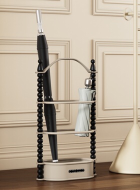 轻奢家用雨伞架入户玄关挂伞收纳大容量放置桶落地商用装伞架墙角