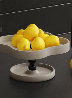 轻奢高脚水果盘高颜值客厅茶几家用轻奢高档蛋糕点心茶点零食托盘