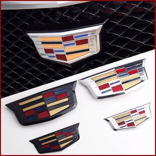 适用于凯迪拉克XT5 CTS ATSL 17-18款前后车标改装中网标尾标武士