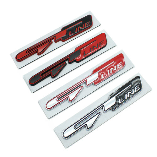 起亚GT LINE车标朗动GTline领动智跑KX5K3K4K5斯汀格金属车贴改装