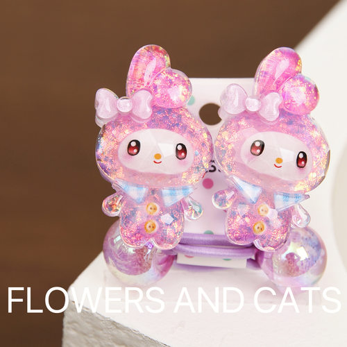 flowersandcats女童粉美乐蒂发绳