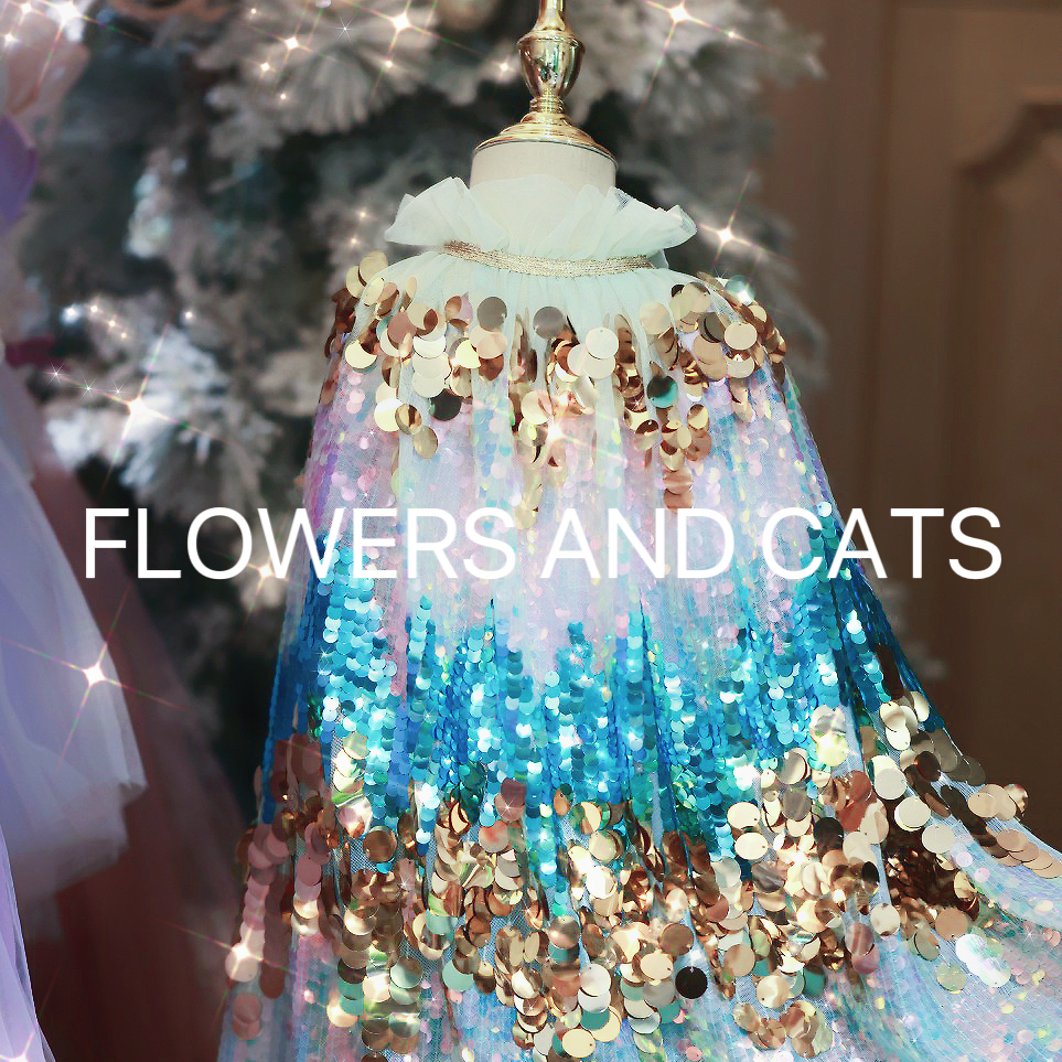 2025夏季雪花透气网纱公主儿童新年披风女童斗篷仙女宝宝外穿演出