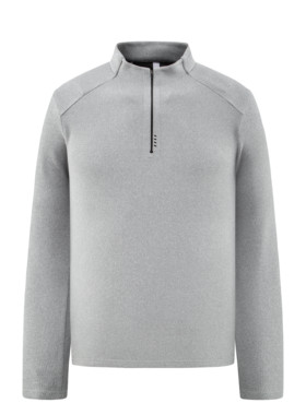 秋冬新款半拉链套头卫衣男金丝绒大码半高领上衣速干保暖打底衫