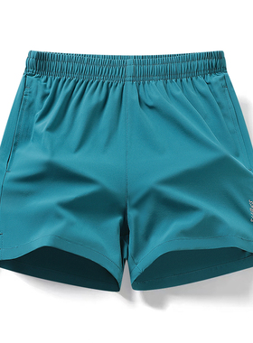 新款运动短裤男夏季薄款跑步冰丝沙滩裤速干透气短裤