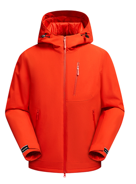 高品质二开冲锋衣棉衣夹棉加厚防风防水聚热保暖连帽大码棉服