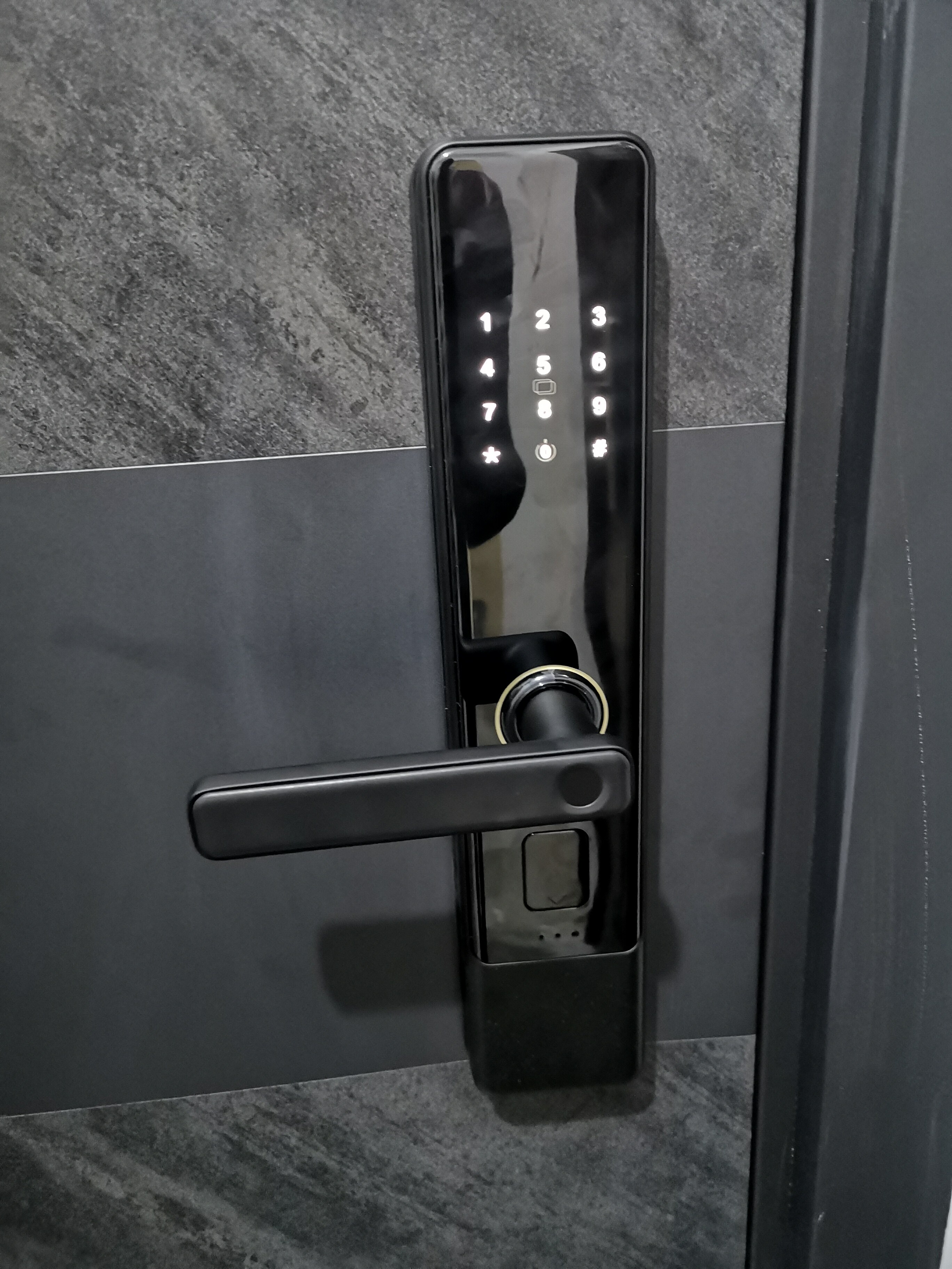 半自动指纹锁家用防盗门密码锁智能门锁电子全自动入户上门安装