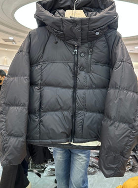 珂莱妮佧9631H 小艺欧洲站2025冬季新款连帽长袖泡芙羽绒服外套女